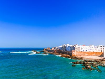 View on old city of Essaouira in Morocco